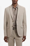 Mango Slim Fit Suit Jacket In Neutral
