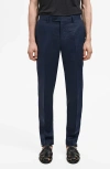 Mango Slim Fit Suit Pants In Blue
