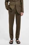 Mango Slim Fit Suit Pants In Brown