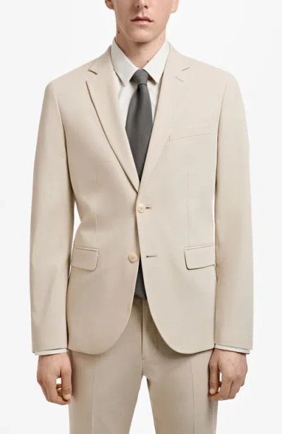 Mango Slim Fit Suit Sport Coat In Beige