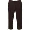 Mango Slim Fit Virgin Wool Suit Pants In Brown