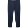 Mango Slim Fit Virgin Wool Suit Pants In Dark Navy