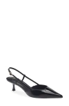 Mango Slingback Pointed Toe Pump In Black