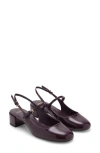 Mango Slingback Pump In Burgundy