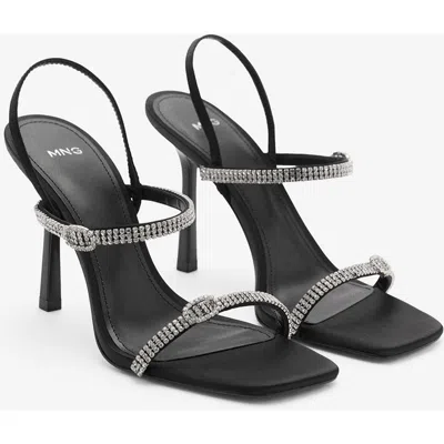 Mango Slingback Sandal In Black