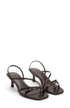 Mango Slingback Sandal In Brown