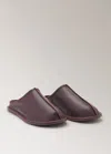 Mango Slippers Blackberry In Burgundy
