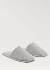 Mango Slippers Medium Grey In Medium Grey