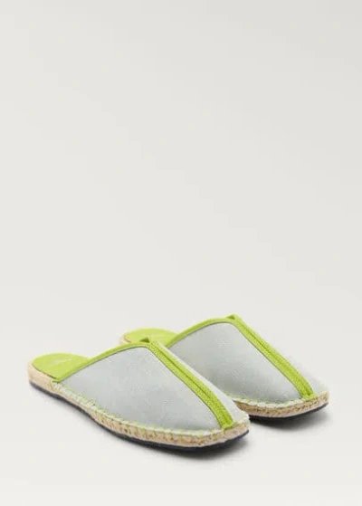 Mango Slippers Pastel Green