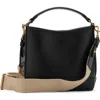 Mango Small Bucket Bag In Black