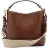 Mango Small Bucket Bag In Brown