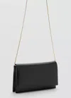 Mango Small Crossbody Bag In Black