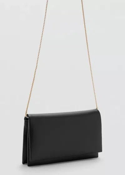 Mango Small Crossbody Bag In Black