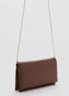 Mango Small Crossbody Bag In Chocolate