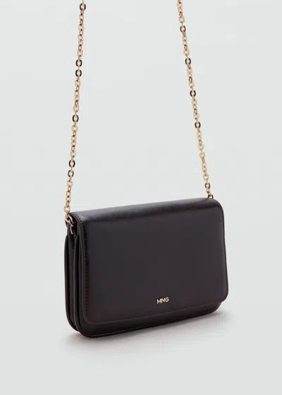 Mango Small Crossbody Bag Burgundy