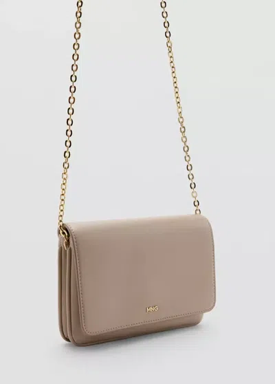Mango Small Crossbody Bag In Off White