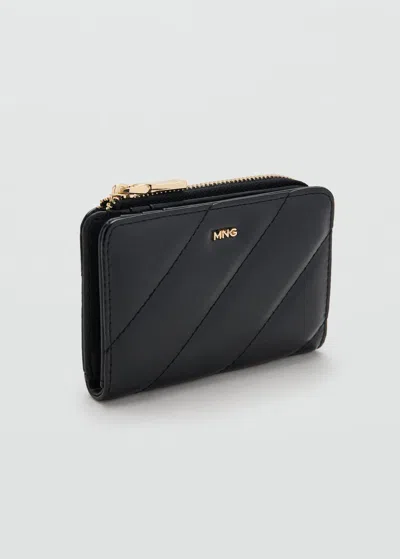 Mango Petit Portefeuille Rembourré Noir - Femme - Taille Unique -  In Black