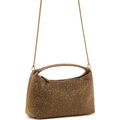 Mango Small Rhinestone Handbag In Pattern