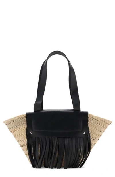 Mango Small Straw Shoulder Bag
