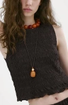 Mango Smocked Tank In Black