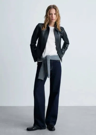 Mango Snake-print Chiffon Dress White