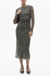 Mango Water-repellent Relaxed-fit Trench Coat Grey In Grey
