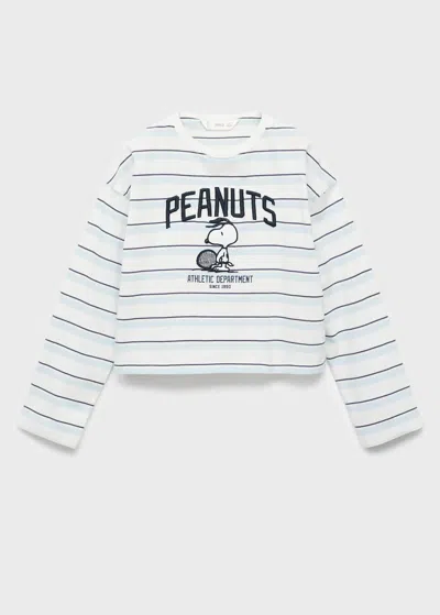 Mango T-shirt Bleu Ciel - Enfants - 9-10 Ans -  Kids In White