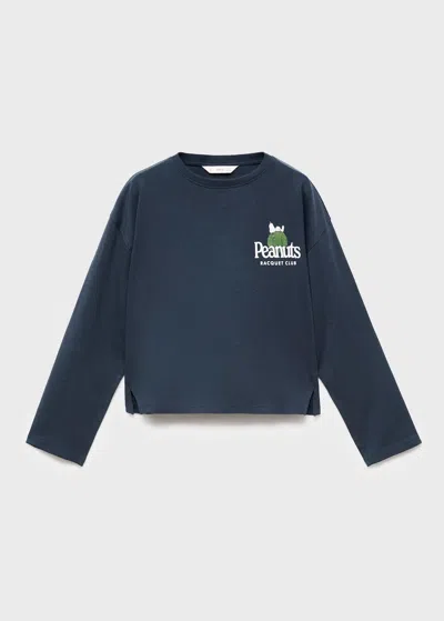 Mango T-shirt Bleu Marine - Enfants - 13-14 Ans -  Kids In Blue