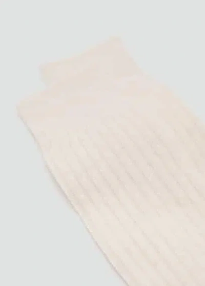 Mango Socks Beige In Beige