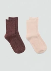 Mango Socks Burgundy