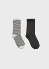 Mango Socks Charcoal In Charcoal