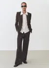 Mango Soft Cargo Trousers Charcoal In Charcoal