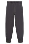 Mango Soft Finish Joggers In Gray