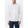 Mango Solid Regular Fit Button-up Shirt In White