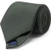 Mango Solid Silk Blend Twill Tie In Green