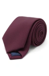 Mango Solid Tie In Burgundy