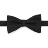 Mango Solid Twill Pre-tied Bow Tie In Black