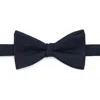 Mango Solid Twill Pre-tied Bow Tie In Blue