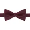 Mango Solid Twill Pre-tied Bow Tie In Burgundy