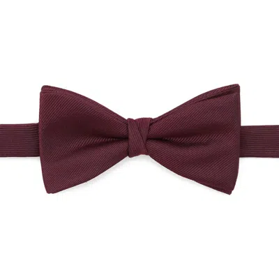 MANGO MANGO SOLID TWILL PRE-TIED BOW TIE