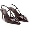 Mango Sonte Slingback Pump In Brown