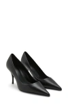 Mango Sota Pointed Toe Pump In Black