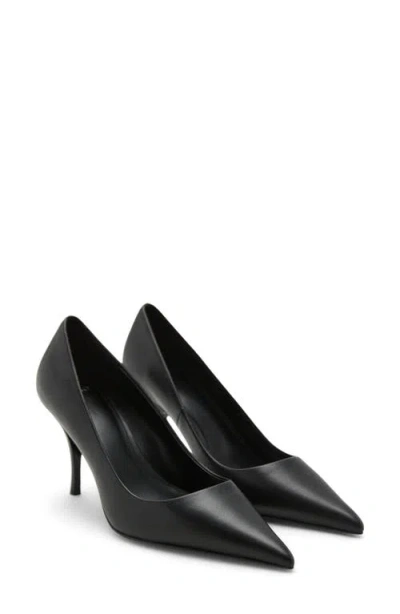 Mango Sota Pointed Toe Pump In Black
