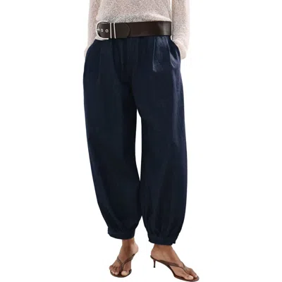 Mango Souffle Balloon Jeans In Black