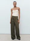 Mango Spaghetti Strap Top White In White