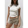 Mango Spiral Studded T-shirt In Blue