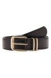 Mango Square Buckle Belt In Black