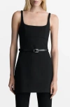 Mango Women's Square Neckline Short Dress In Black