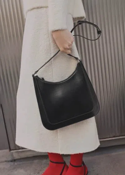Mango Square Shoulder Bag Black