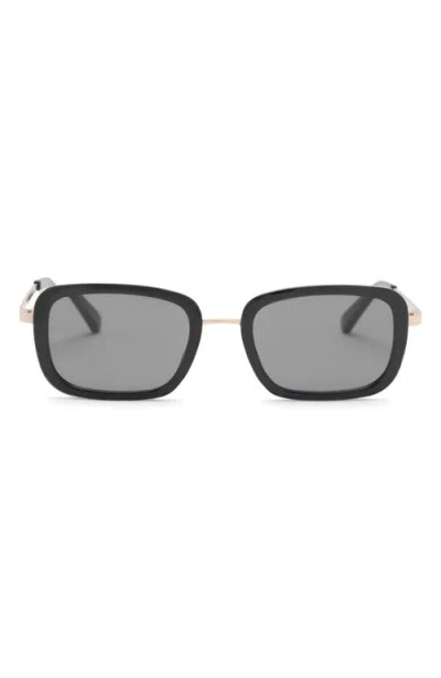 Mango Square Sunglasses In Black